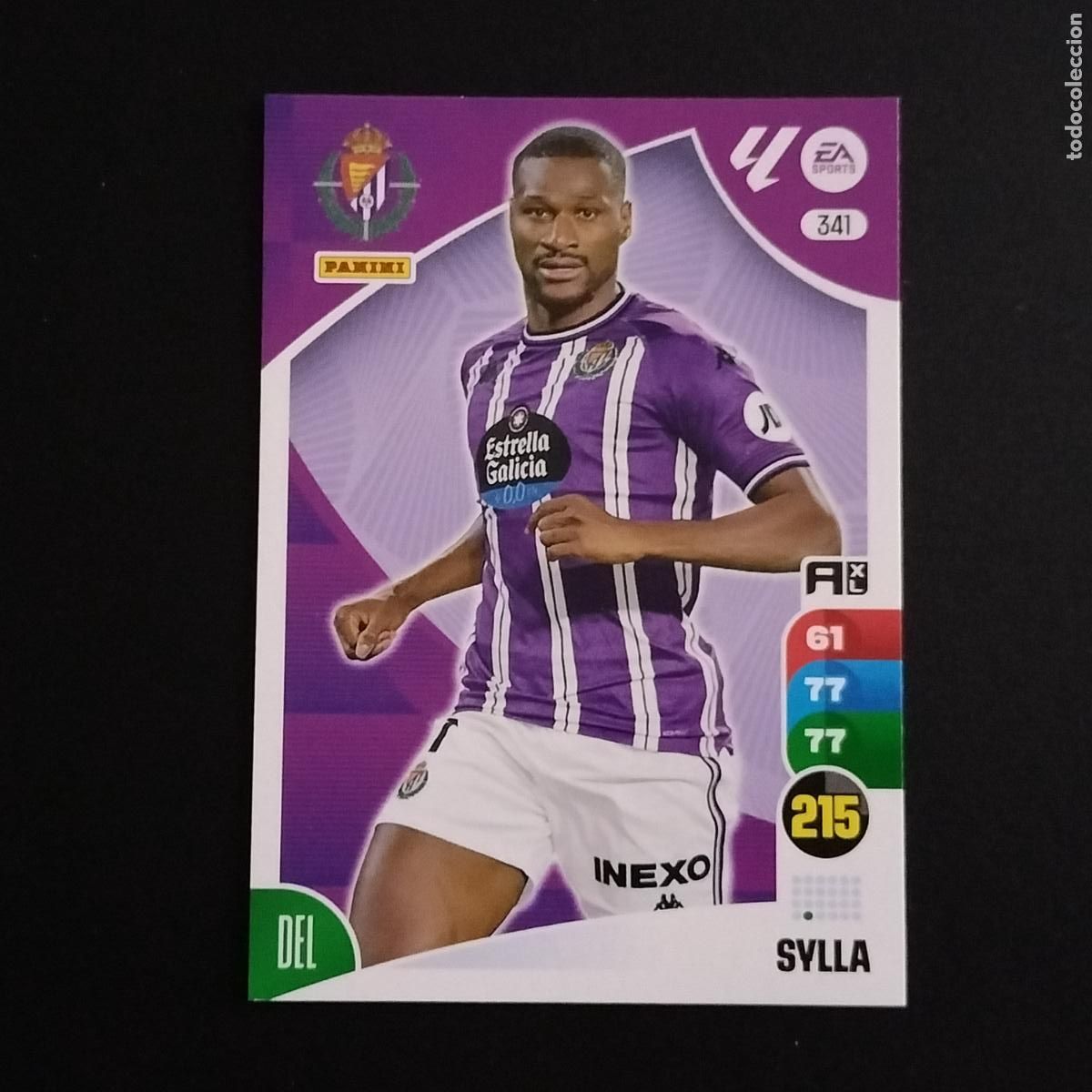Cromos de F&uacute;tbol: 341 SYLLA VALLADOLID CROMOS ADRENALYN XL LALIGA CARD 2024 2025 24 25 PANINI