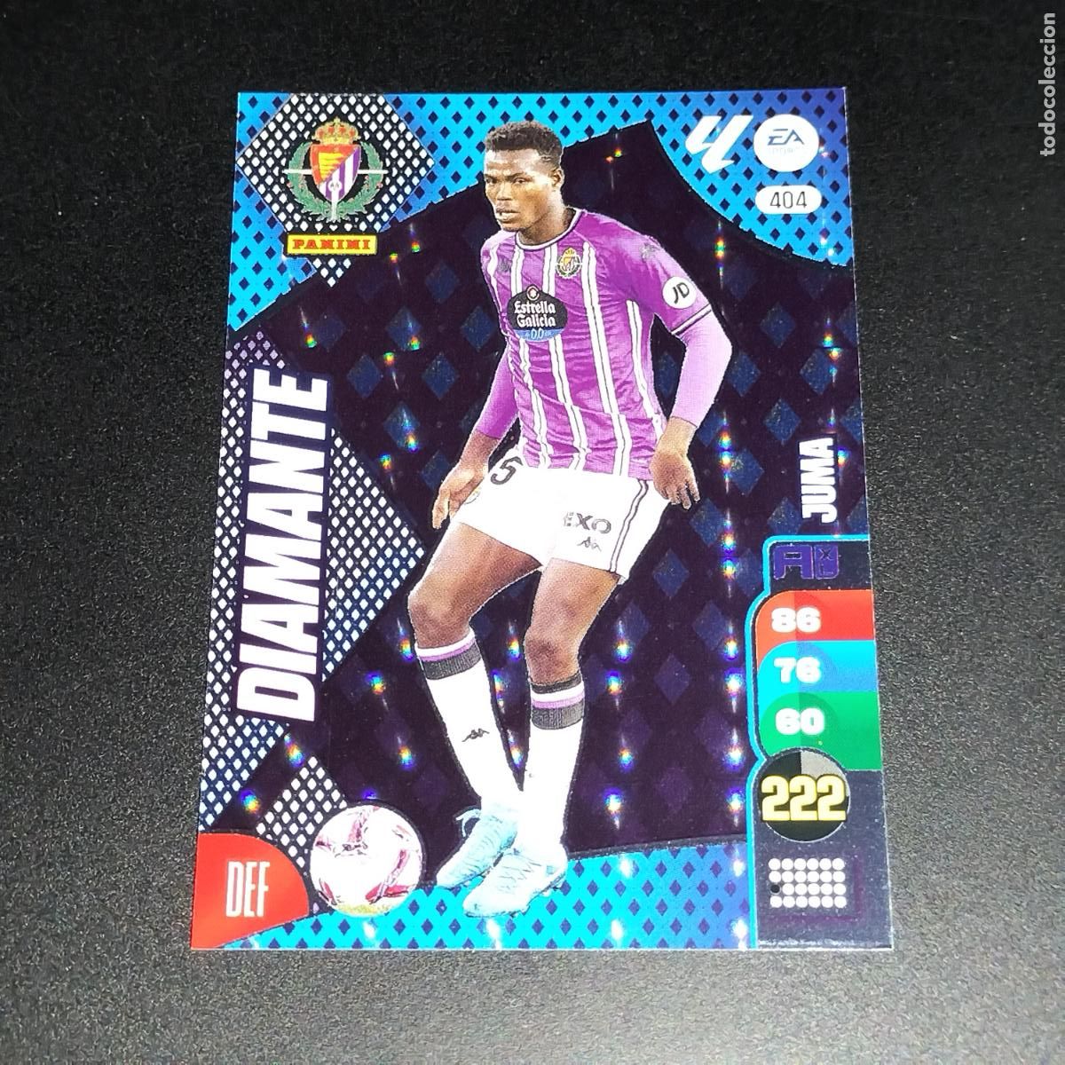 Cromos de F&uacute;tbol: 404 JUMA DIAMANTE VALLADOLID CROMOS ADRENALYN XL LALIGA CARD 2024 2025 24 25 PANINI