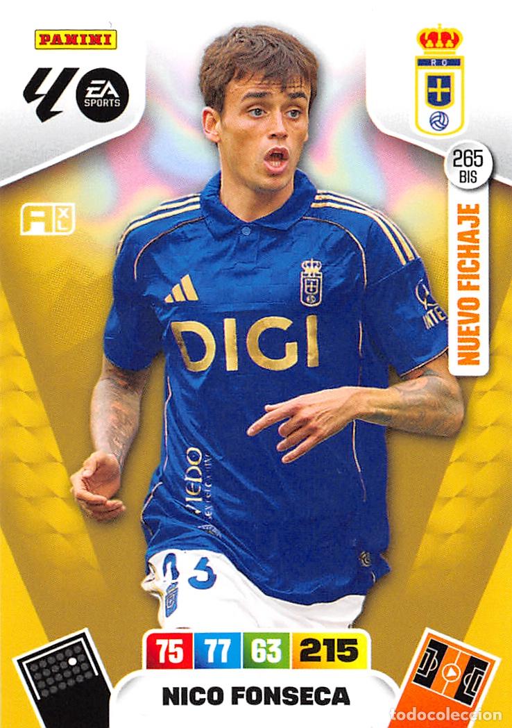 Cromos de F&uacute;tbol: PANINI ADRENALYN 25/26 2025/2026 #265 BIS NICO FONSECA (REAL OVIEDO)