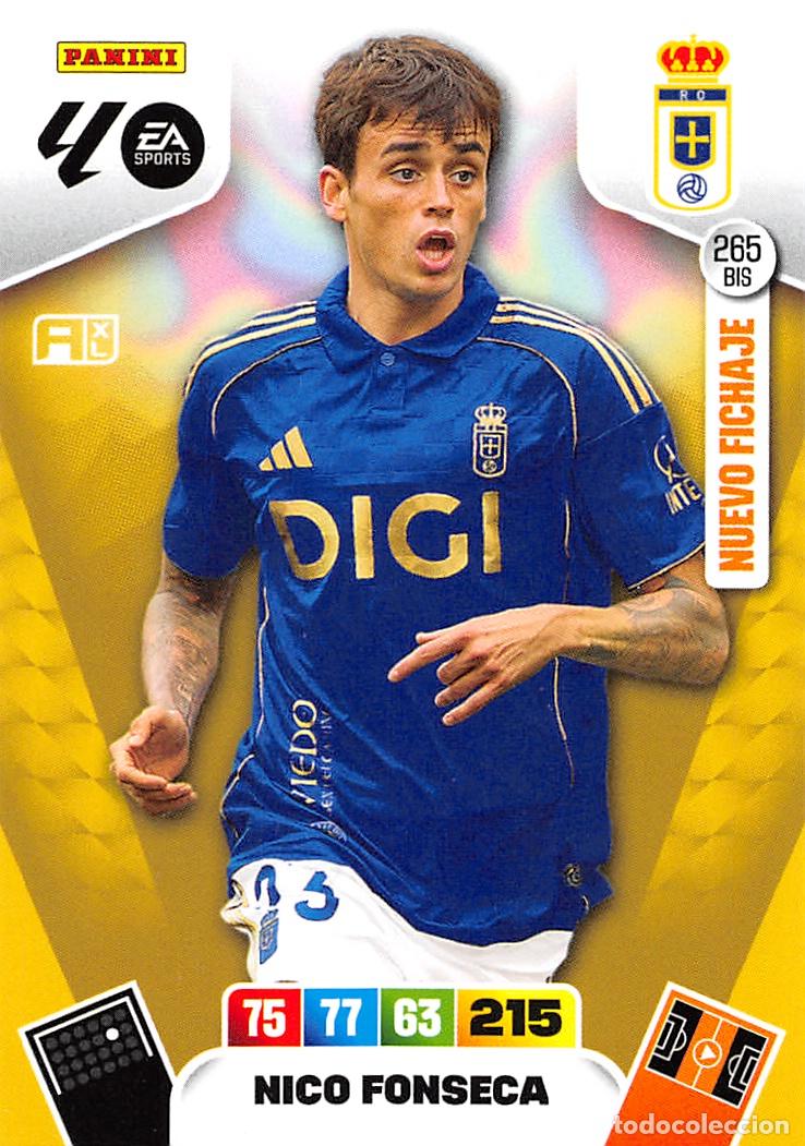Cromos de F&uacute;tbol: PANINI ADRENALYN 25/26 2025/2026 #265 BIS NICO FONSECA (REAL OVIEDO)