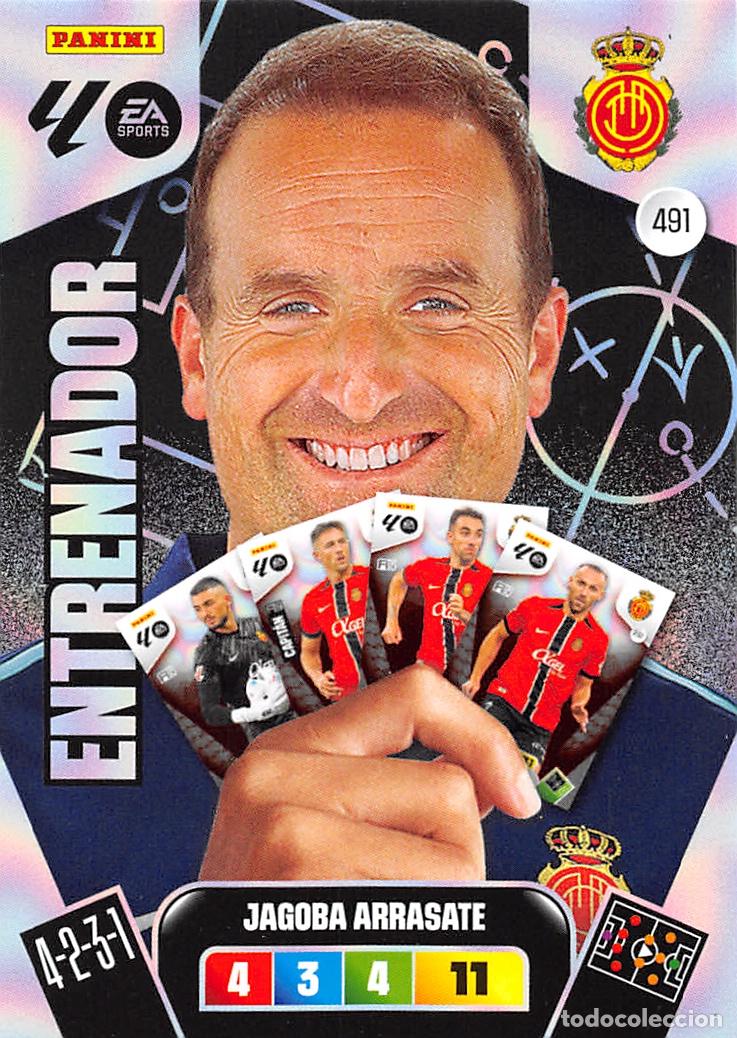 Cromos de F&uacute;tbol: PANINI ADRENALYN 25/26 2025/2026 #491 JAGOBA ARRASATE (R.C.D. MALLORCA) ENTRENADOR
