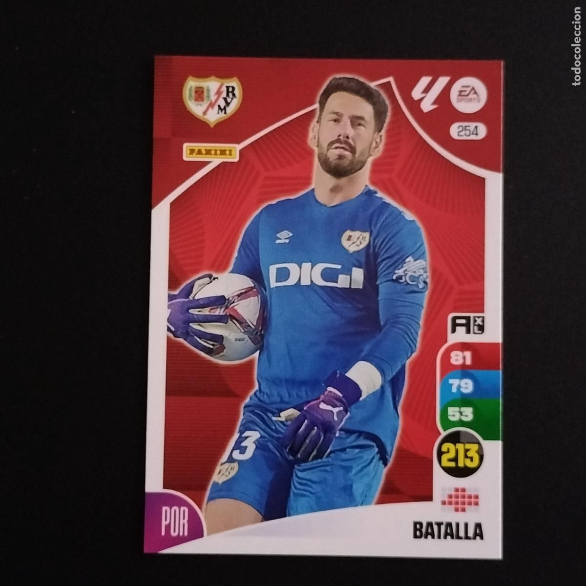 Cromos de F&uacute;tbol: 254 BATALLA RAYO VALLECANO CROMOS ADRENALYN XL LALIGA CARD 2024 2025 24 25 PANINI