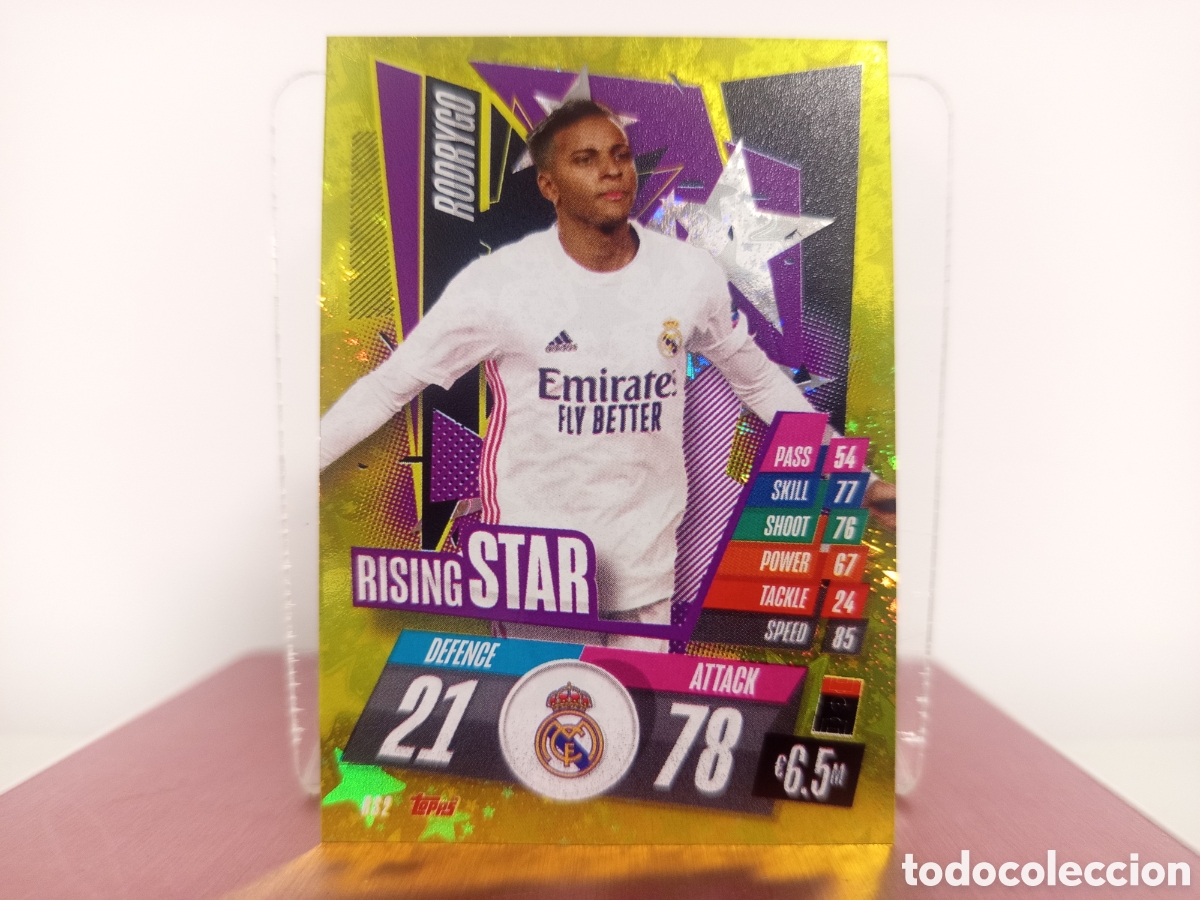 Cromos de F&uacute;tbol: ❇️ CROMO ⚽ RODRYGO RS2 RISING STAR MATCH ATTAX 2020 21 2020 2021 REAL MADRID ❇️
