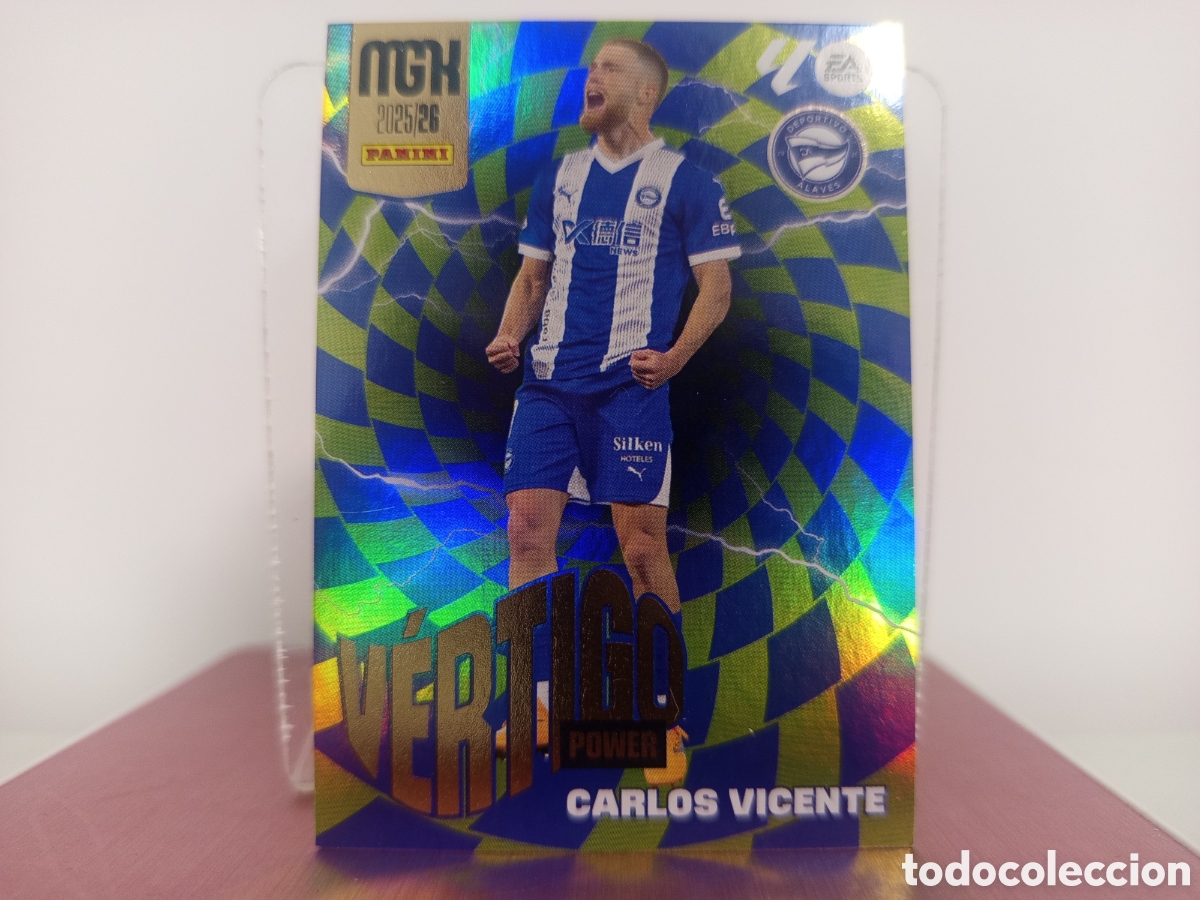 Cromos de F&uacute;tbol: ❇️ CROMO ⚽ CARLOS VICENTE VERTIGO POWER PANINI MEGACRACKS 2025 26 ❇️