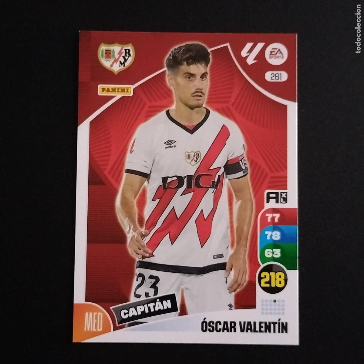 Cromos de F&uacute;tbol: 261 OSCAR VALENTIN RAYO VALLECANO CROMOS ADRENALYN XL LALIGA CARD 2024 2025 24 25 PANINI