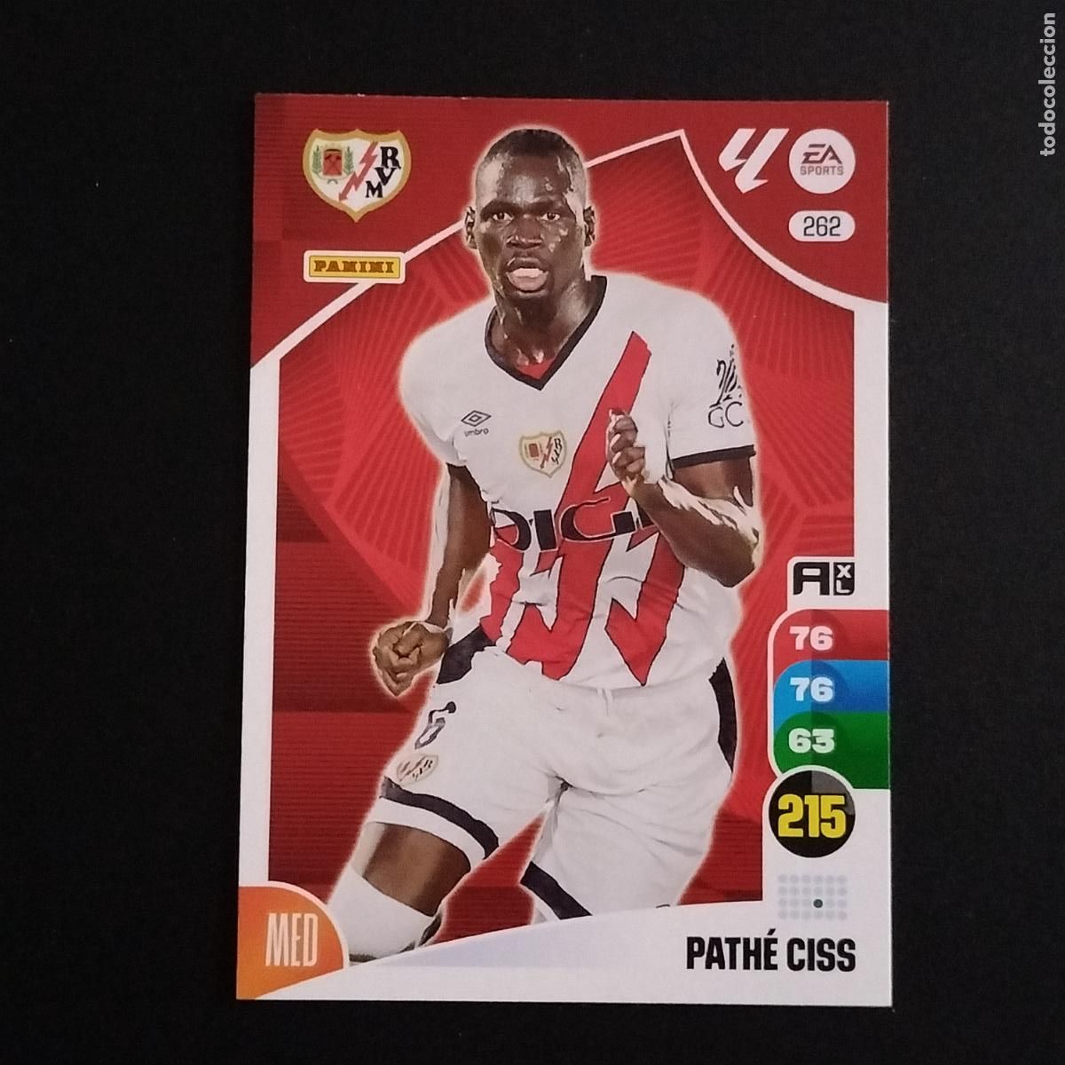 Cromos de F&uacute;tbol: 262 PATHE CISS RAYO VALLECANO CROMOS ADRENALYN XL LALIGA CARD 2024 2025 24 25 PANINI