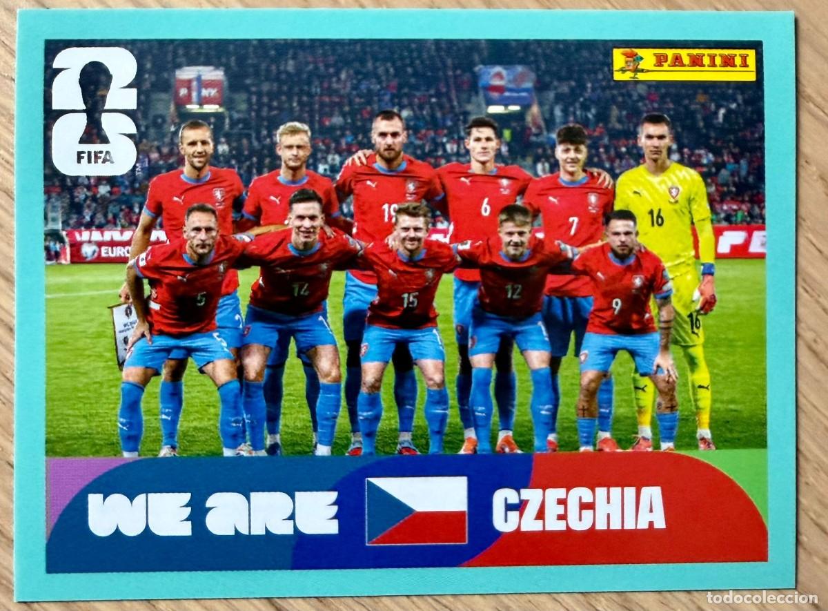 Cromos de F&uacute;tbol: CZE13 CZE 13 PLANTILLA REPUBLICA CHECA MUNDIAL FIFA WORLD CUP 2026 26 STICKER PANINI CROMO SIN PEGAR