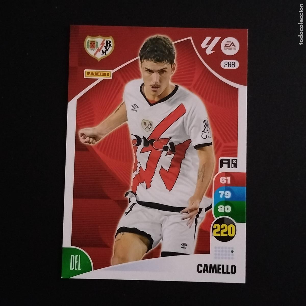 Cromos de F&uacute;tbol: 268 CAMELLO RAYO VALLECANO CROMOS ADRENALYN XL LALIGA CARD 2024 2025 24 25 PANINI