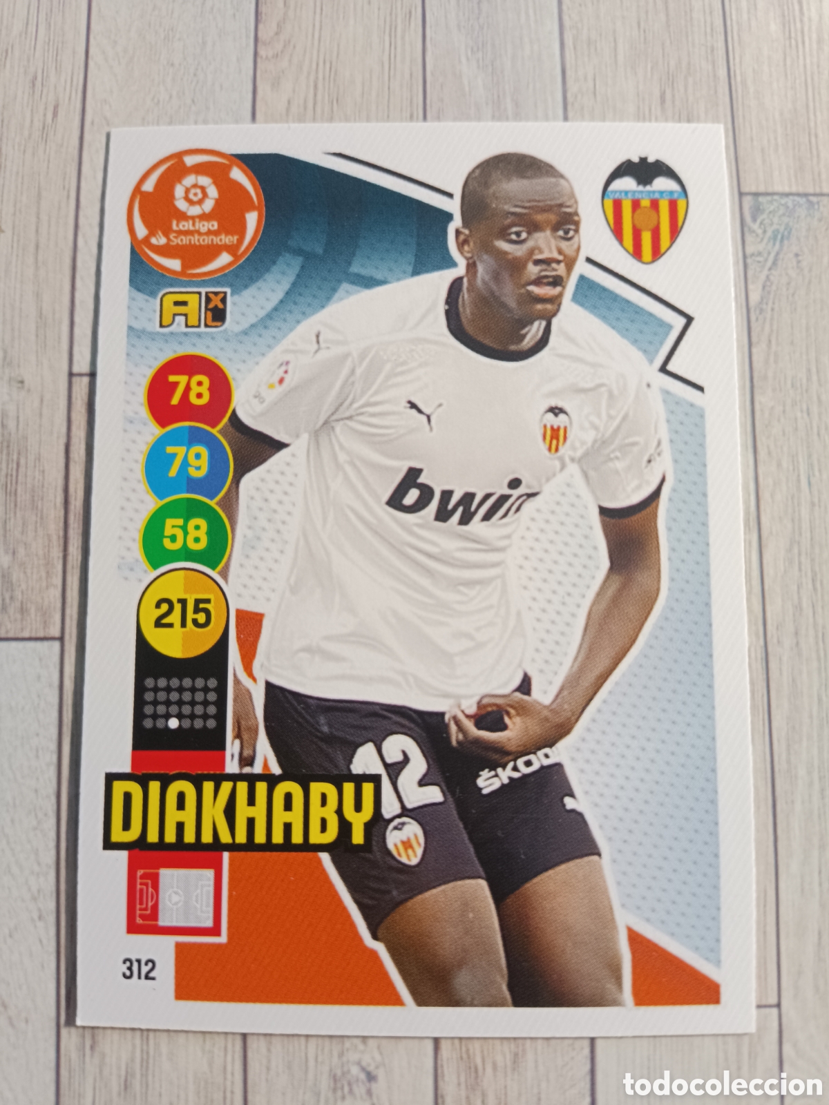 Figurine di Calcio: 312 DIAKHABY VALENCIA ADRENALYN XL 2020 2021 PANINI 20 21