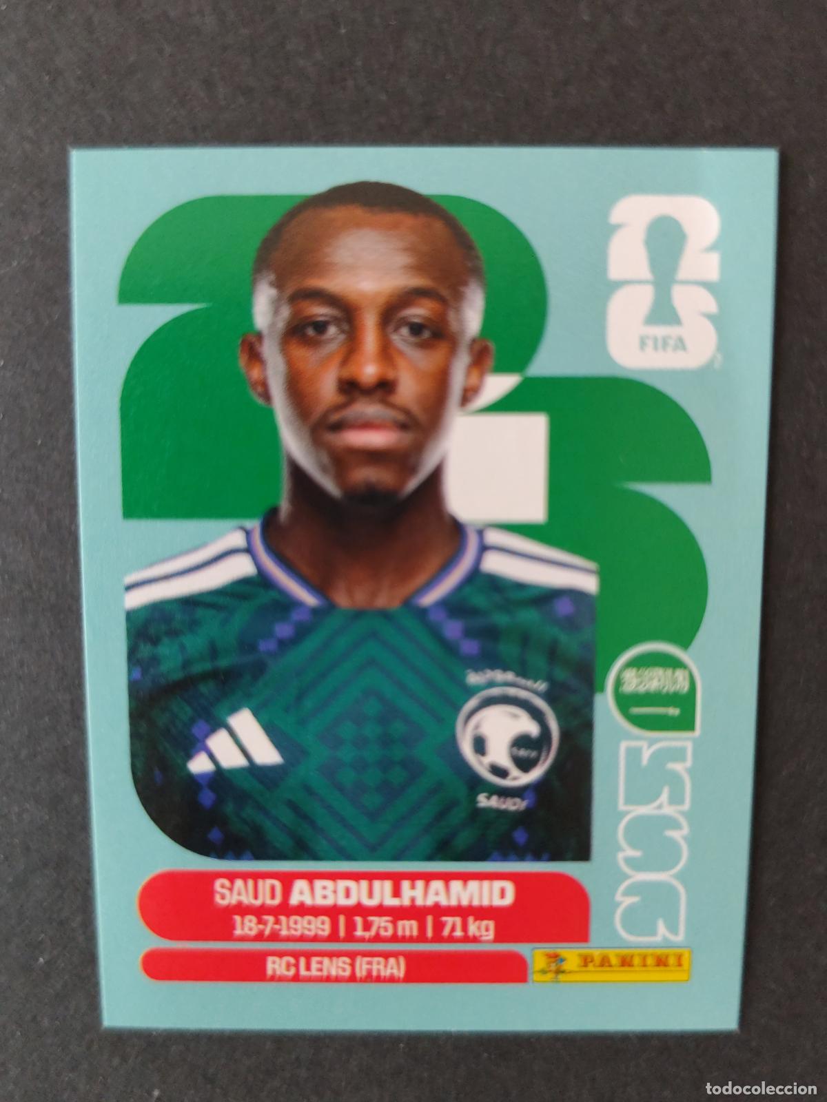 Cromos de F&uacute;tbol: KSA4 SAUD ABDULHAMID 4 ARABIA SAUD&Iacute; MUNDIAL FIFA WORLD CUP 2026 STICKER PANINI SIN PEGAR