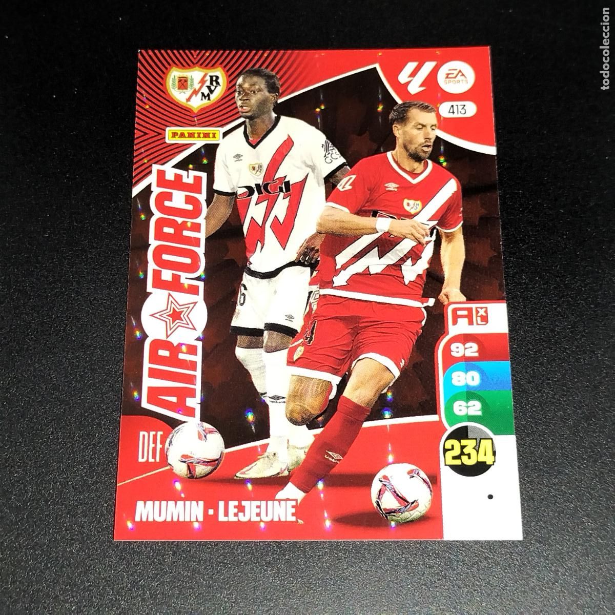Fu&szlig;ball-Sticker: 413 AIR FORCE MUMIN LEJEUNE RAYO VALLECANO CROMOS ADRENALYN XL LALIGA CARD 2024 2025 24 25 PANINI