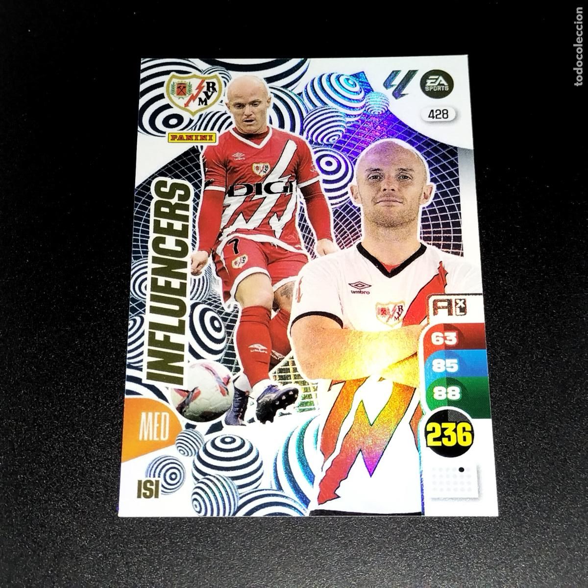 Cromos de F&uacute;tbol: 428 ISI INFLUENCERS RAYO VALLECANO CROMOS ADRENALYN XL LALIGA CARD 2024 2025 24 25 PANINI
