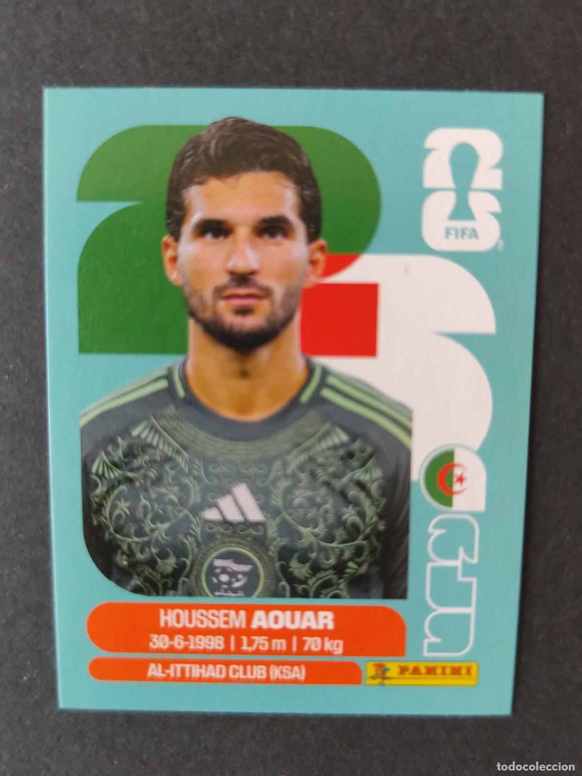 Cromos de F&uacute;tbol: ALG9 HOUSSEM AOUAR 9 ARGELIA MUNDIAL FIFA WORLD CUP 2026 STICKER PANINI SIN PEGAR