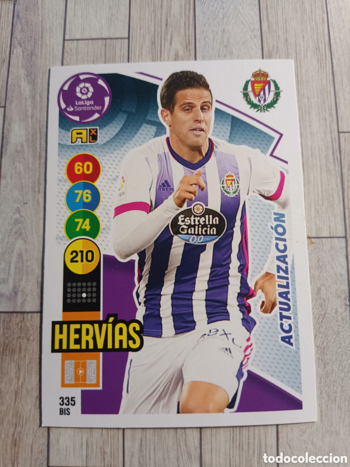 Cromos de F&uacute;tbol: 335 BIS HERVIAS ACTUALIZACION REAL VALLADOLID ADRENALYN XL 2020 2021 PANINI 20 21