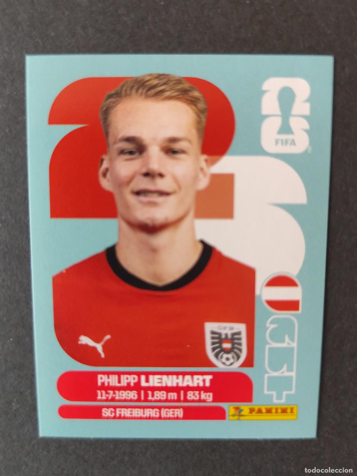 Cromos de F&uacute;tbol: AUT6 PHILIPP LIENHART 6 AUSTRIA MUNDIAL FIFA WORLD CUP 2026 STICKER PANINI SIN PEGAR