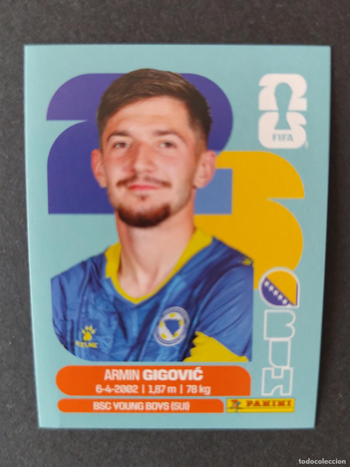 Cartes &agrave; collectionner de Football: BIH10 ARMIN GIGOVIĆ 10 BOSNIA HERZEGOVINA MUNDIAL FIFA WORLD CUP 2026 STICKER PANINI SIN PEGAR