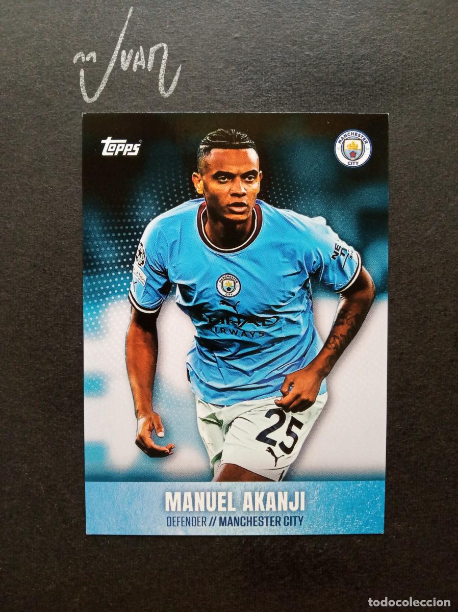 Football Stickers: N&ordm; 15 MANUEL AKANJI MANCHESTER CITY SET SUIZA ⚽ TOPPS &reg; PREMIER LEAGUE 2022 2023 22 23 NUEVO
