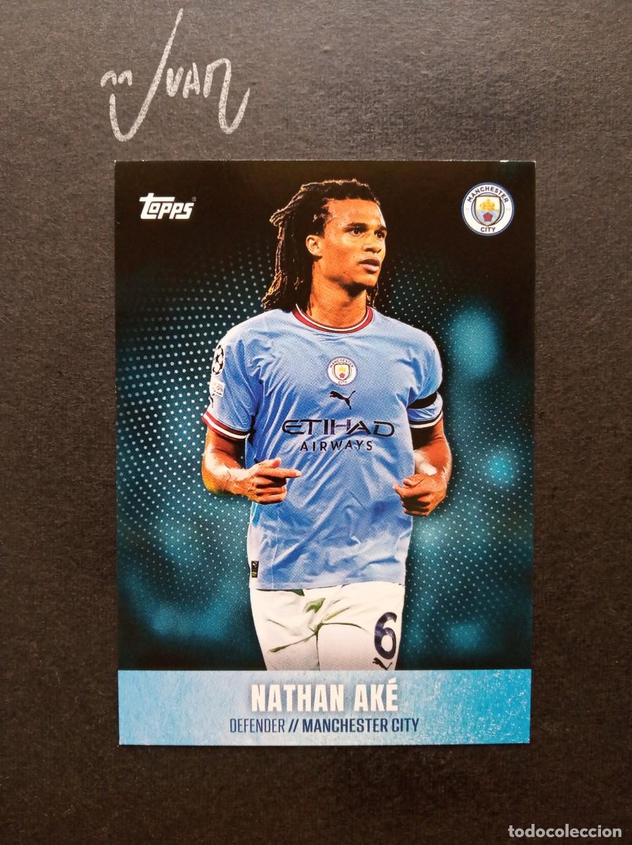 Football Stickers: N&ordm; 16 NATHAN AKE MANCHESTER CITY SET NETHERLANDS ⚽ TOPPS &reg; PREMIER LEAGUE 2022 2023 22 23 NUEVO