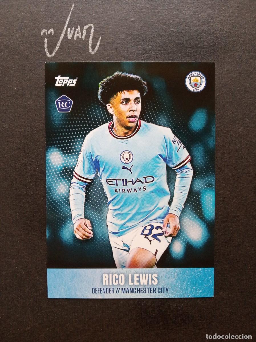 Football Stickers: N&ordm; 18 ROOKIE RICO LEWIS MANCHESTER CITY SET INGLATERRA⚽ TOPPS &reg; PREMIER LEAGUE 2022 2023 22 23 NUEVO