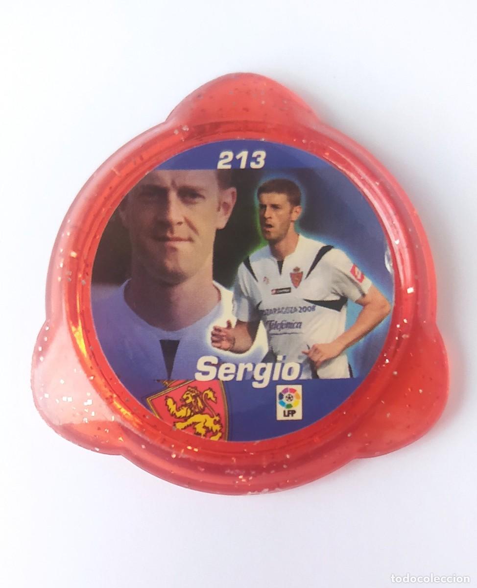 Cromos de F&uacute;tbol: TAZO F&Uacute;TBOL KRAKS SERGIO N&deg;213 ZARAGOZA LIGA 06-07