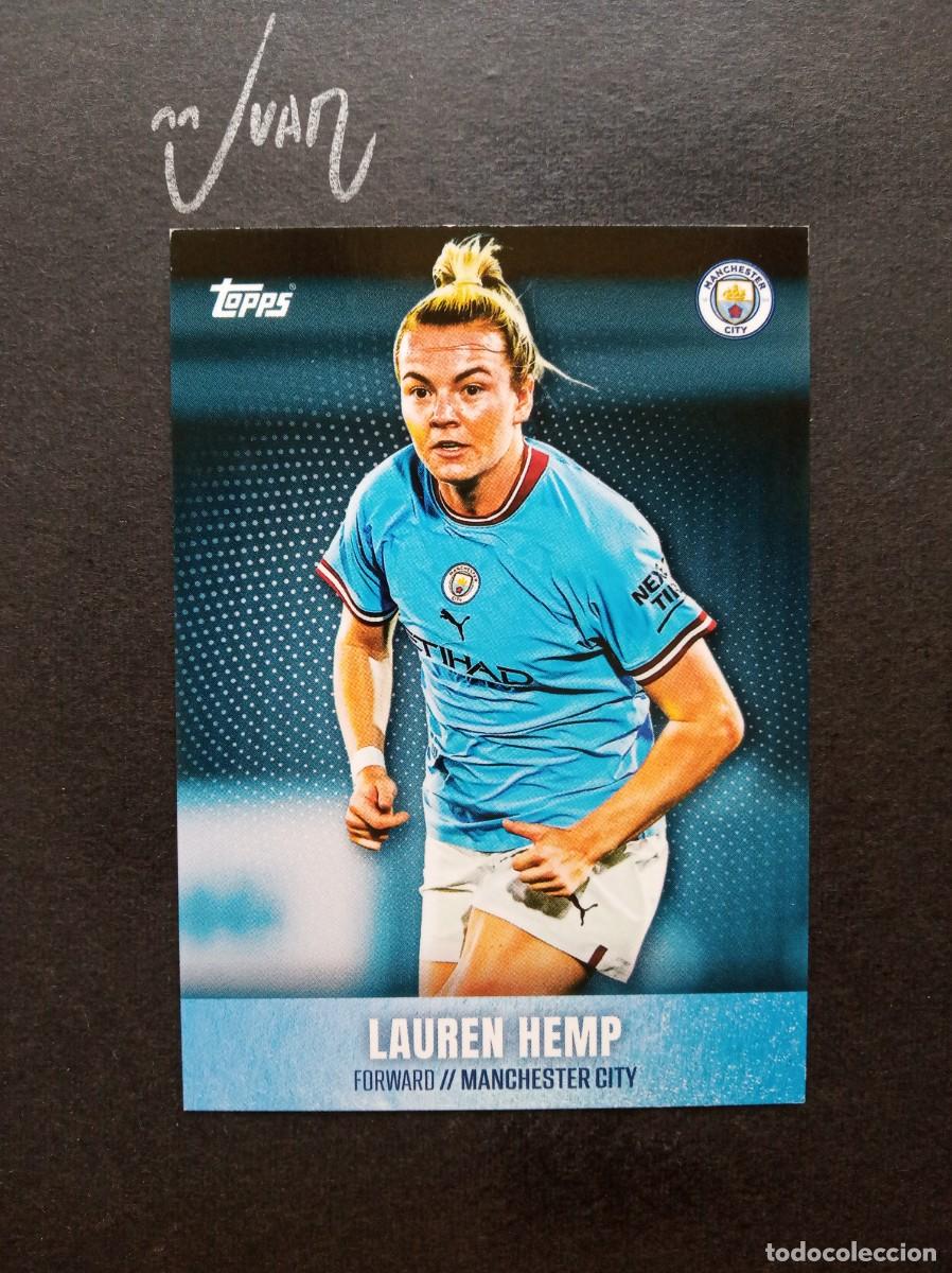 Cromos de F&uacute;tbol: N&ordm; 26 LAUREN HEMP MANCHESTER CITY WOMEN SET ⚽ TOPPS &reg; PREMIER LEAGUE 2022 2023 22 23 NUEVO