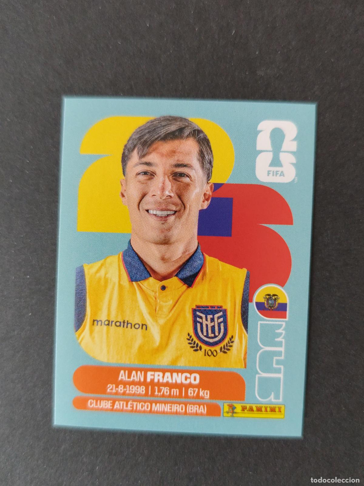 Cromos de F&uacute;tbol: ECU10 ALAN FRANCO 10 ECUADOR MUNDIAL FIFA WORLD CUP 2026 STICKER PANINI SIN PEGAR