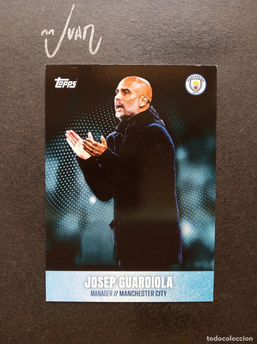 Fu&szlig;ball-Sticker: N&ordm; 46 MANAGER PEP GUARDIOLA MANCHESTER CITY BARCELONA ⚽ TOPPS &reg; PREMIER LEAGUE 2022 2023 22 23 NUEVO