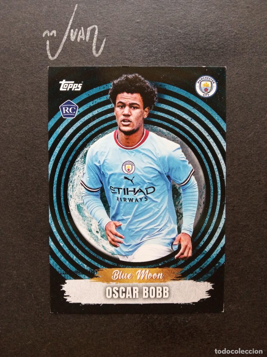 Cromos de F&uacute;tbol: N&ordm; 33 BLUE MOON ROOKIE OSCAR BOBB MANCHESTER CITY ⚽ TOPPS &reg; PREMIER LEAGUE 2022 2023 22 23 NUEVO