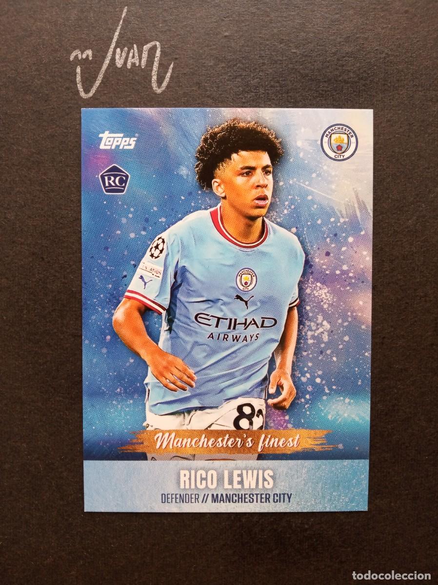 Cromos de F&uacute;tbol: N&ordm; 49 FINEST ROOKIE RICO LEWIS MANCHESTER CITY ⚽ TOPPS &reg; PREMIER LEAGUE 2022 2023 22 23 NUEVO