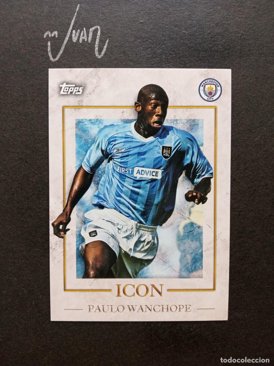 Cromos de F&uacute;tbol: N&ordm; 37 ICONS PAULO WANCHOPE MANCHESTER CITY ⚽ TOPPS &reg; PREMIER LEAGUE 2022 2023 22 23 NUEVO