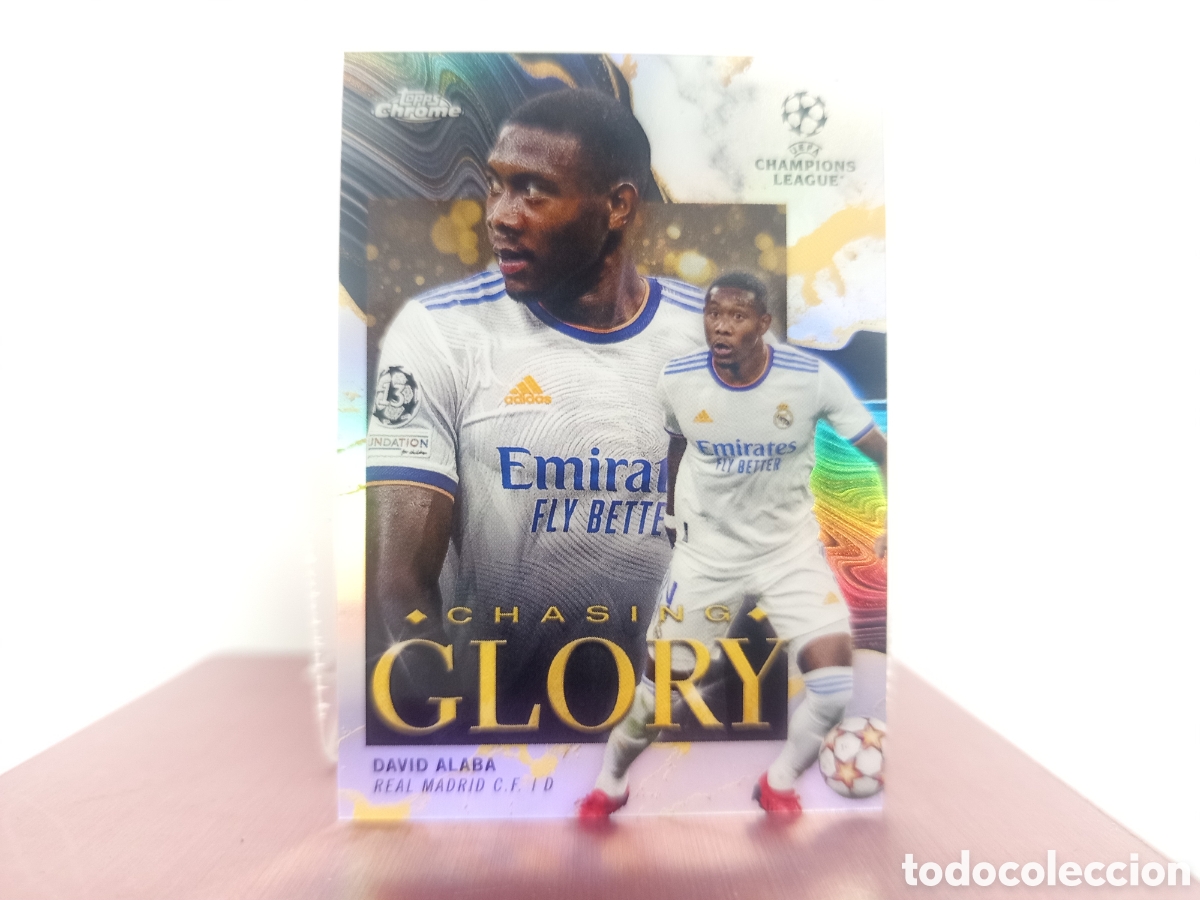 Fu&szlig;ball-Sticker: ❇️ CROMO ⚽ DAVID ALABA REAL MADRID TOPPS CHROME GLORY 2022 2023 ❇️