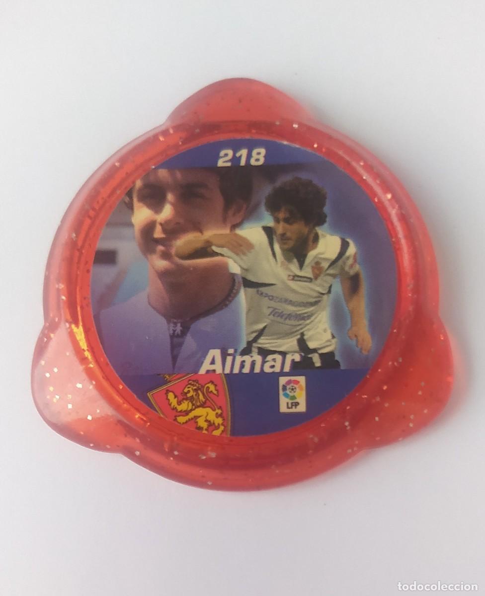 Fu&szlig;ball-Sticker: TAZO F&Uacute;TBOL KRAKS AIMAR N&deg;218 ZARAGOZA LIGA 06-07