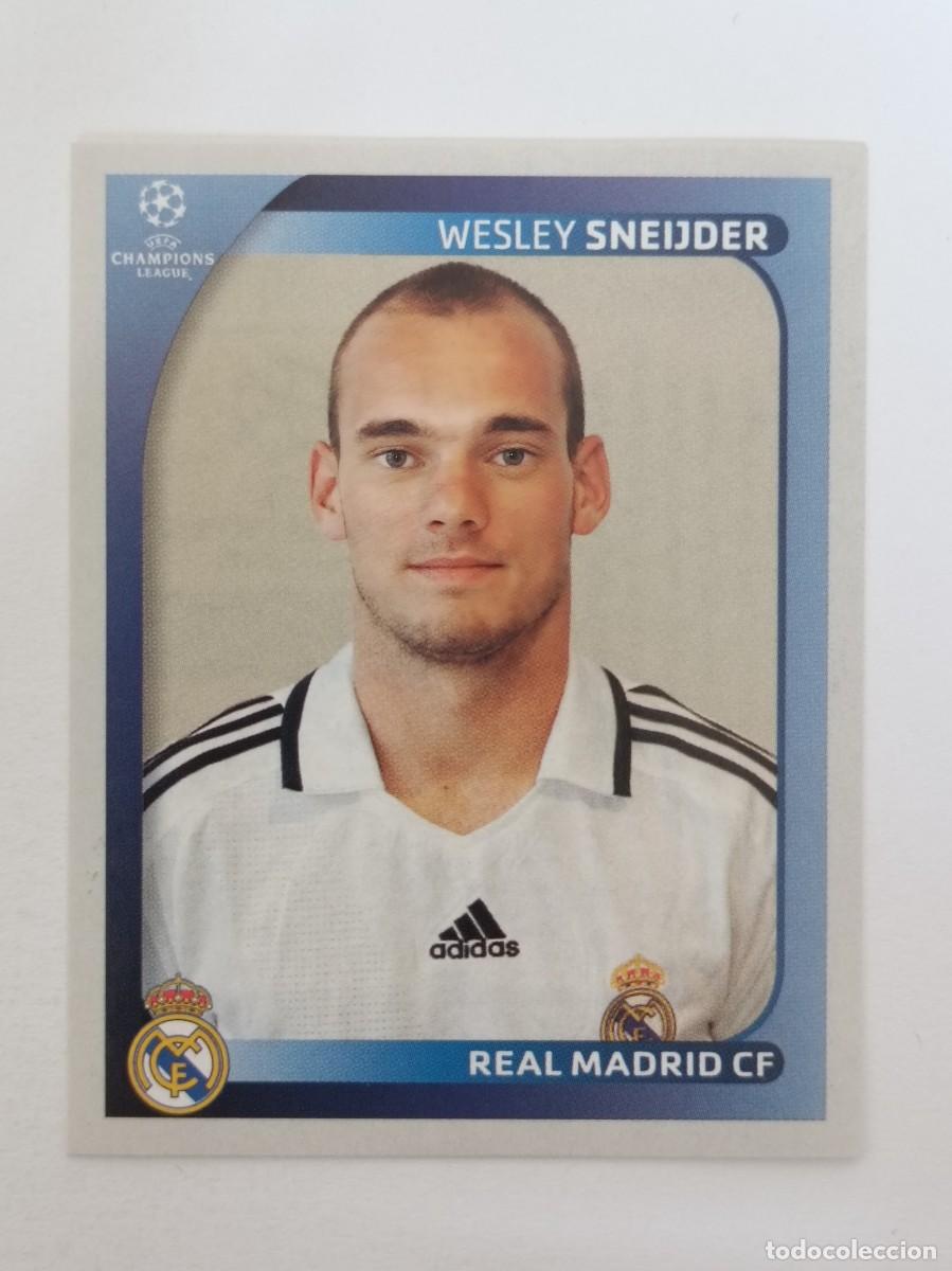 Figurine di Calcio: #444 SNEIJDER (REAL MADRID C.F.) CHAMPIONS LEAGUE 2008/2009 PANINI