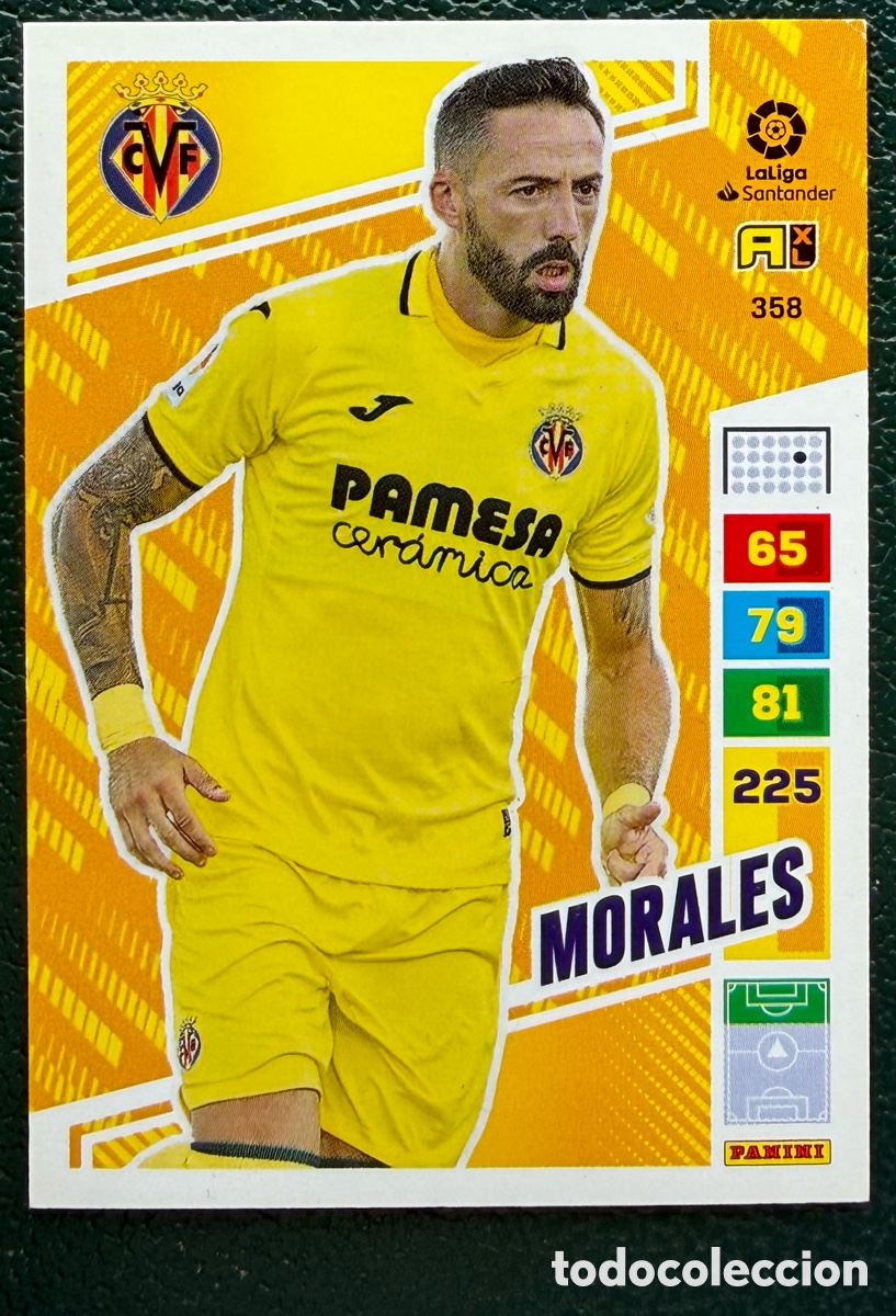 Cartes &agrave; collectionner de Football: 358 MORALES VILLARREAL CF FICHAS ALBUM ADRENALYN 2022 2023 22 23