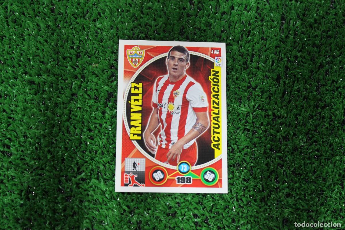 Fu&szlig;ball-Sticker: 4 BIS FRAN V&Eacute;LEZ ALMER&Iacute;A ACTUALIZACI&Oacute;N ADRENALYN XL 2014 2015 14 15 LALIGA SANTANDER