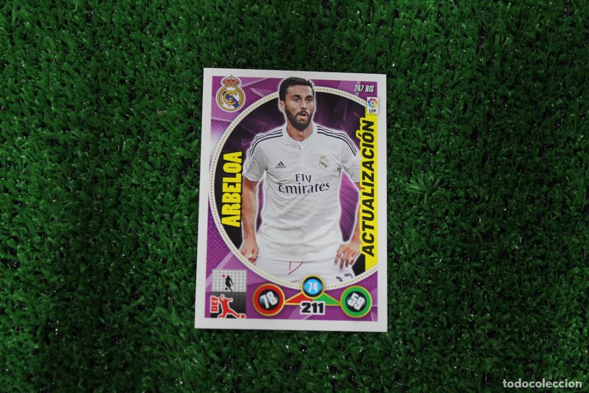 Fu&szlig;ball-Sticker: 247 BIS ARBELOA REAL MADRID ACTUALIZACI&Oacute;N ADRENALYN XL 2014 2015 14 15 LALIGA SANTANDER