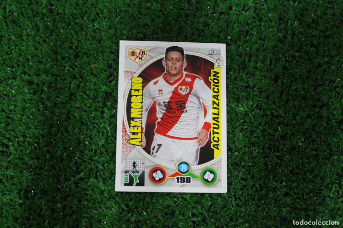 Fu&szlig;ball-Sticker: 287 BIS &Aacute;LEX MORENO RAYO VALLECANO ACTUALIZACI&Oacute;N ADRENALYN XL 2014 2015 14 15 LALIGA SANTANDER