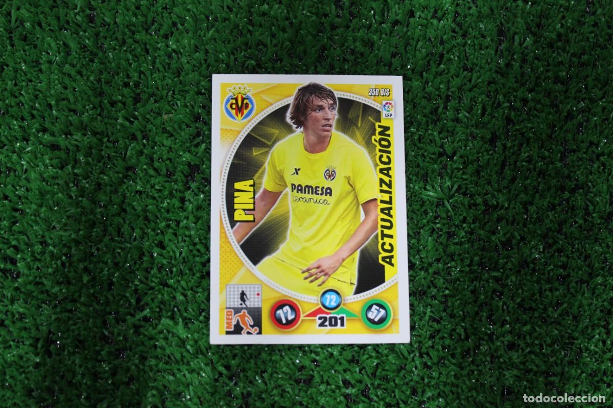 Fu&szlig;ball-Sticker: 350 BIS PINA VILLARREAL CF ACTUALIZACI&Oacute;N ADRENALYN XL 2014 2015 14 15 LALIGA SANTANDER