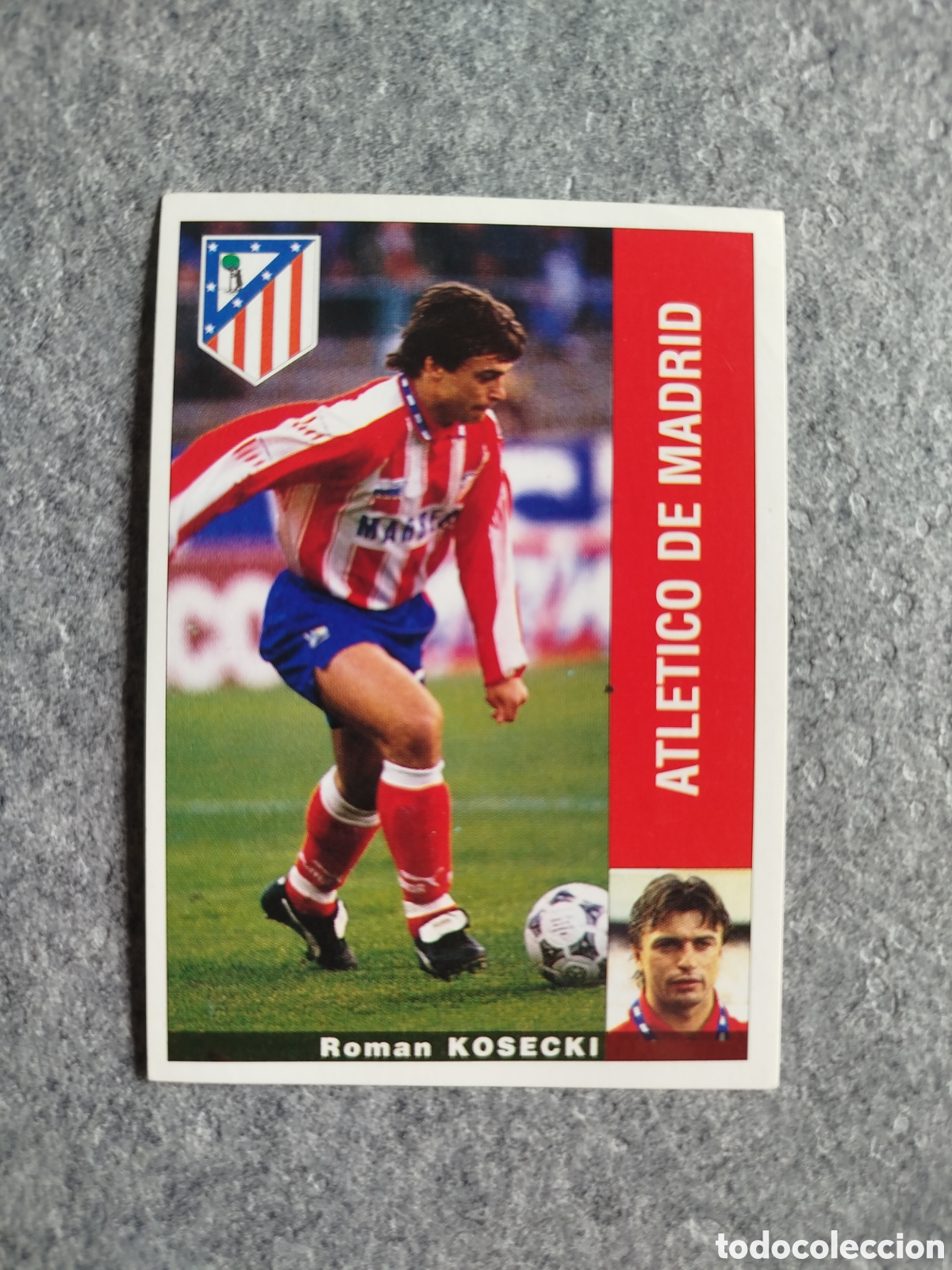 Cromos de F&uacute;tbol: BAJA CROMO KOSECKI ATL&Eacute;TICO DE MADRID PANINI LIGA 1995 95 96 NUNCA PEGADO SIN PEGAR