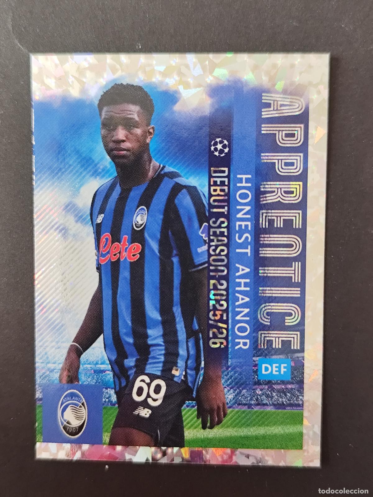 Football Stickers: 91 HONEST AHANOR ATALANTA APPRENTICE STICKER CHAMPIONS LEAGUE 2025 2026 25 26 TOPPS