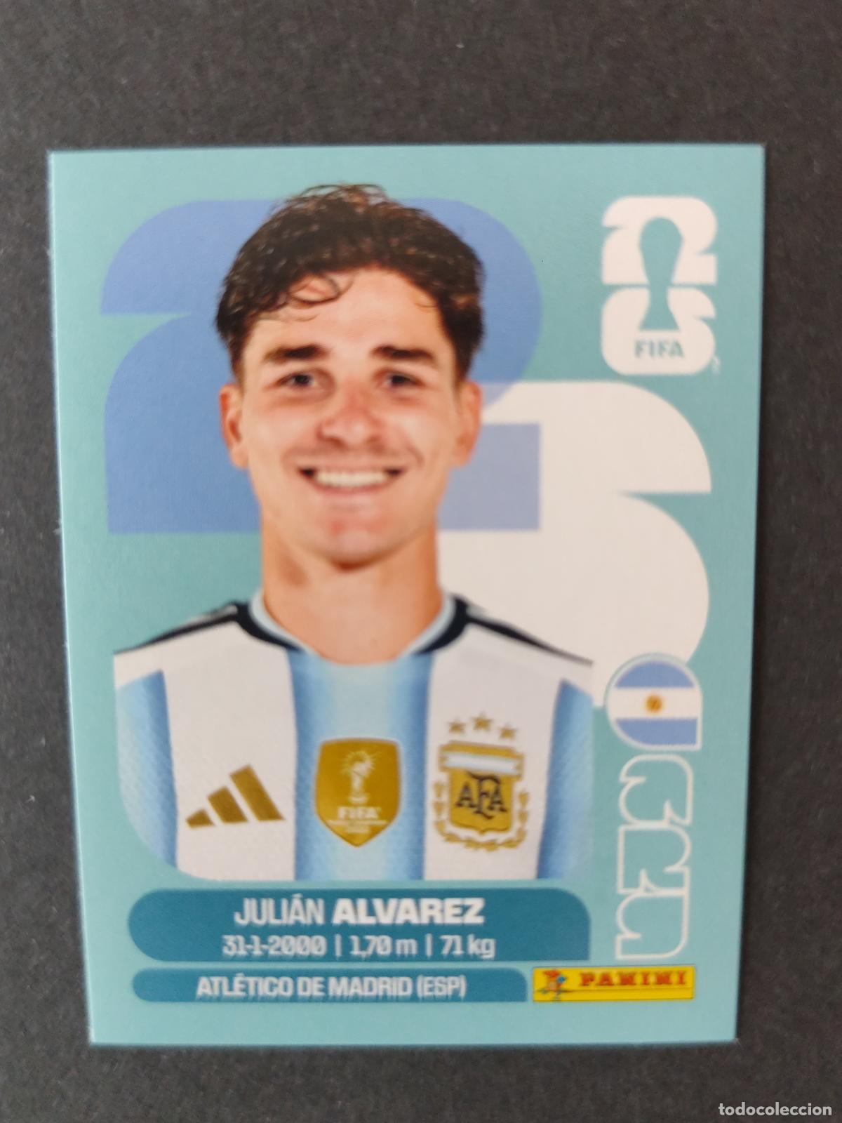 Cromos de F&uacute;tbol: ARG19 JULI&Aacute;N &Aacute;LVAREZ 19 ARGENTINA MUNDIAL FIFA WORLD CUP 2026 STICKER PANINI SIN PEGAR