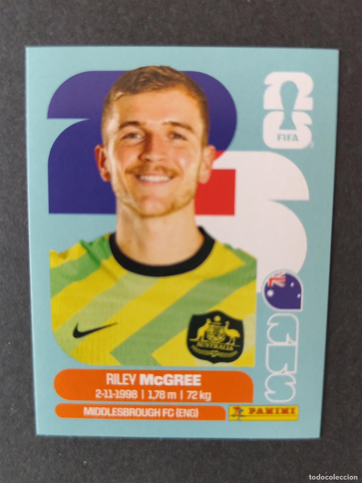 Cromos de F&uacute;tbol: AUS12 RILEY MCGREE 12 AUSTRALIA MUNDIAL FIFA WORLD CUP 2026 STICKER PANINI SIN PEGAR