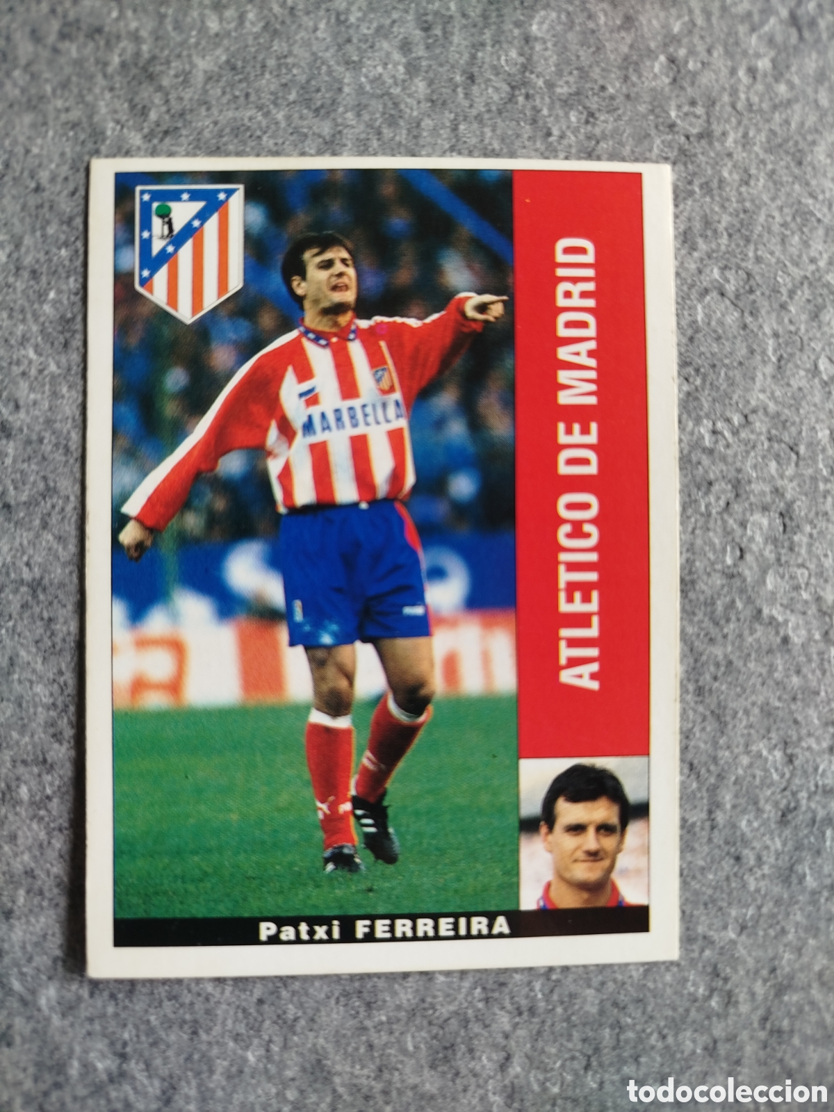 Cromos de F&uacute;tbol: CROMO FERREIRA ATL&Eacute;TICO DE MADRID PANINI LIGA 1995 95 96 NUNCA PEGADO SIN PEGAR