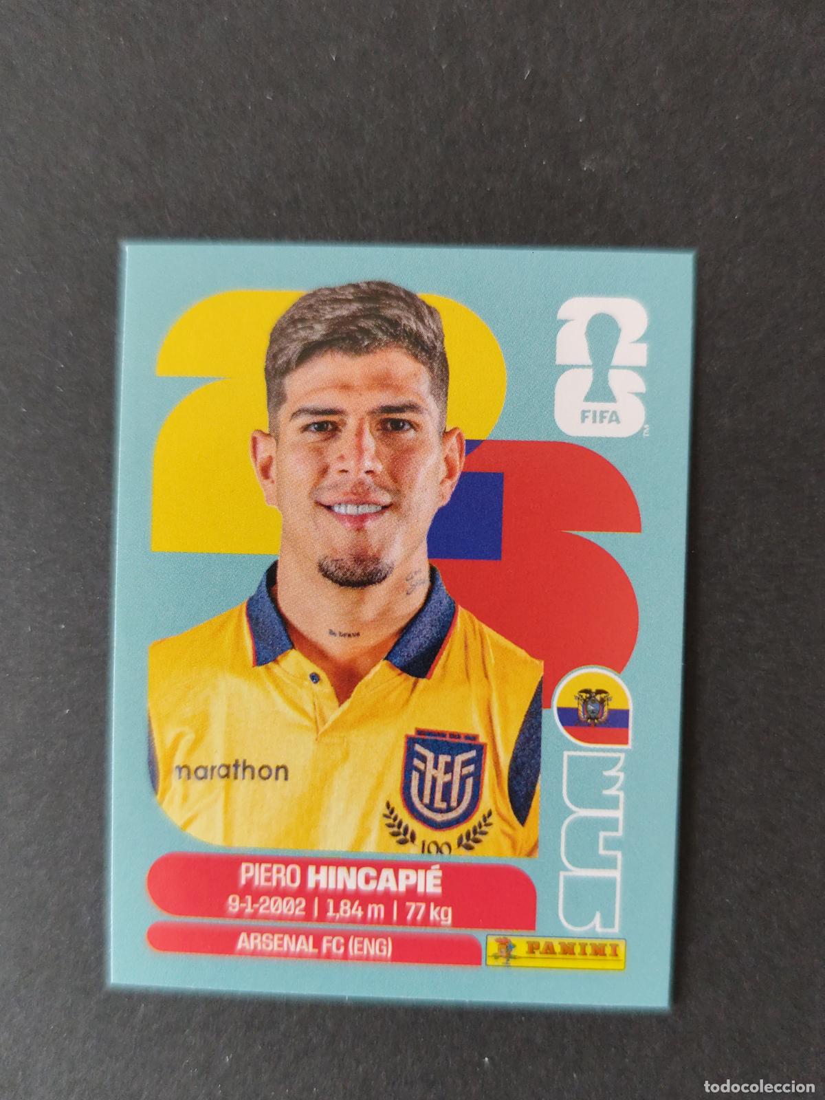 Cromos de F&uacute;tbol: ECU4 PIERO HINCAPI&Eacute; 4 ECUADOR MUNDIAL FIFA WORLD CUP 2026 STICKER PANINI SIN PEGAR