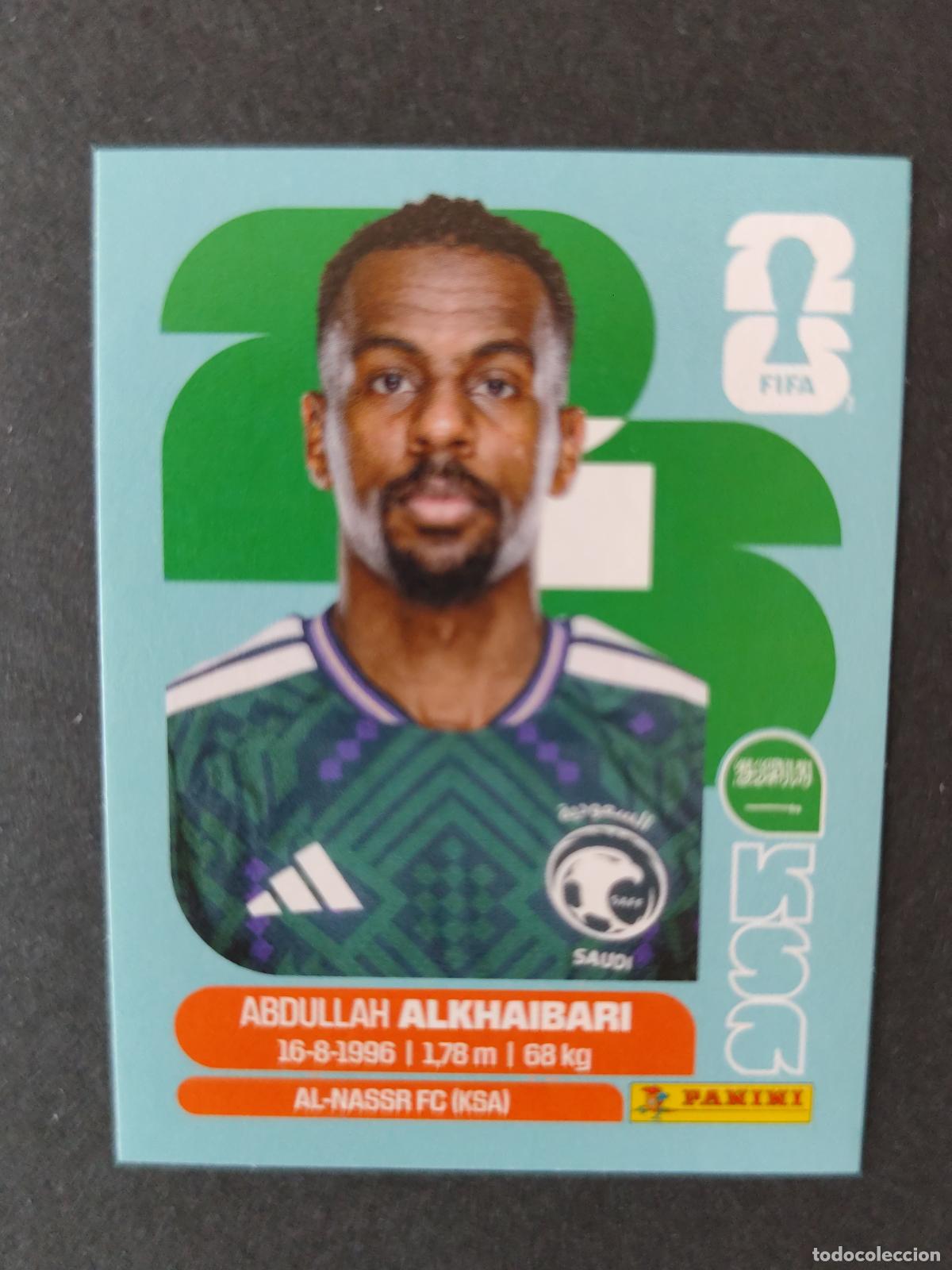 Cromos de F&uacute;tbol: KSA11 ABDULLAH ALKHAIBARI 11 ARABIA SAUD&Iacute; MUNDIAL FIFA WORLD CUP 2026 STICKER PANINI SIN PEGAR