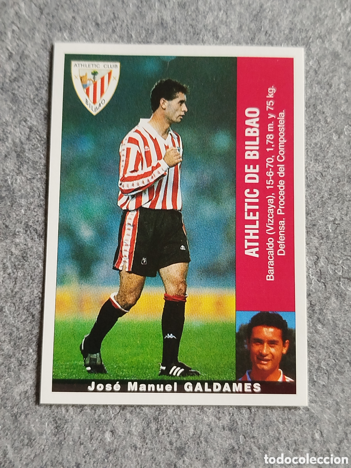 Cromos de F&uacute;tbol: CROMO GALDAMES BILBAO &Uacute;LTIMO FICHAJE 23 FICHAJES PANINI LIGA 1995 95 96 NUNCA PEGADO SIN PEGAR