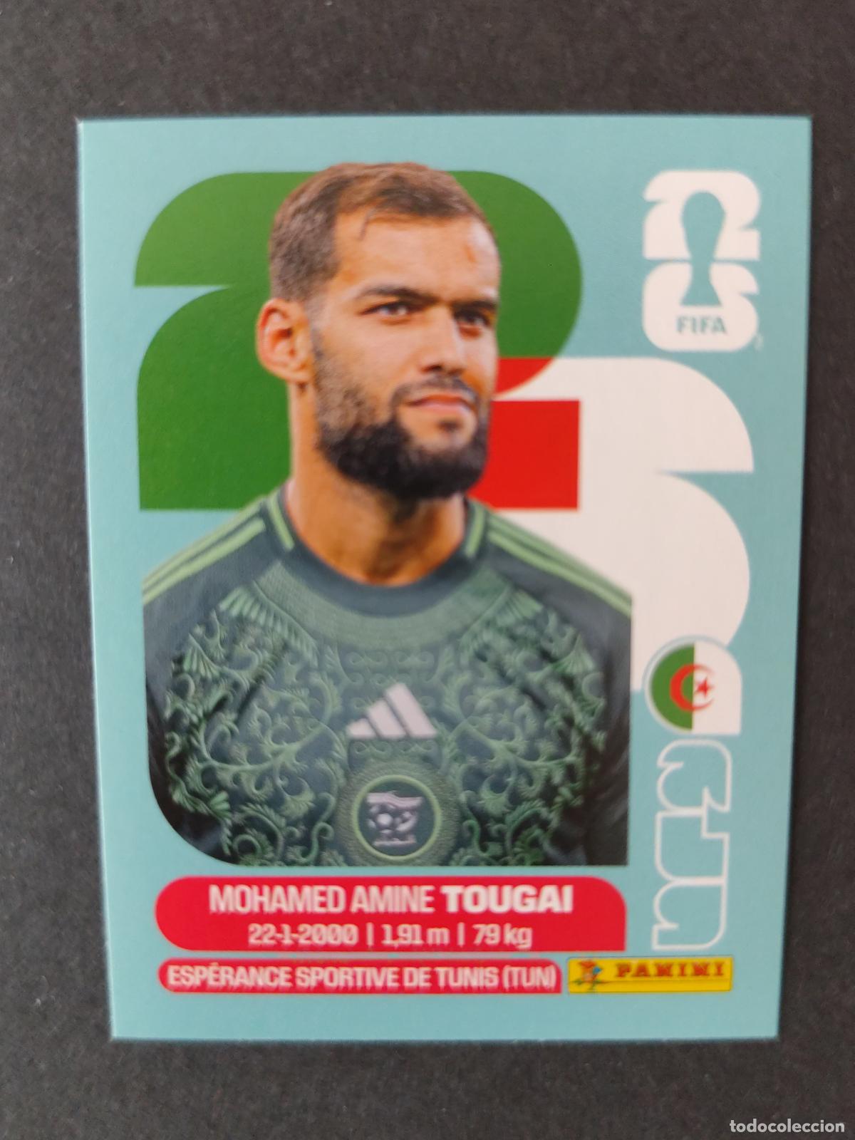 Football Stickers: ALG6 MOHAMED AMINE TOUGAI 6 ARGELIA MUNDIAL FIFA WORLD CUP 2026 STICKER PANINI SIN PEGAR