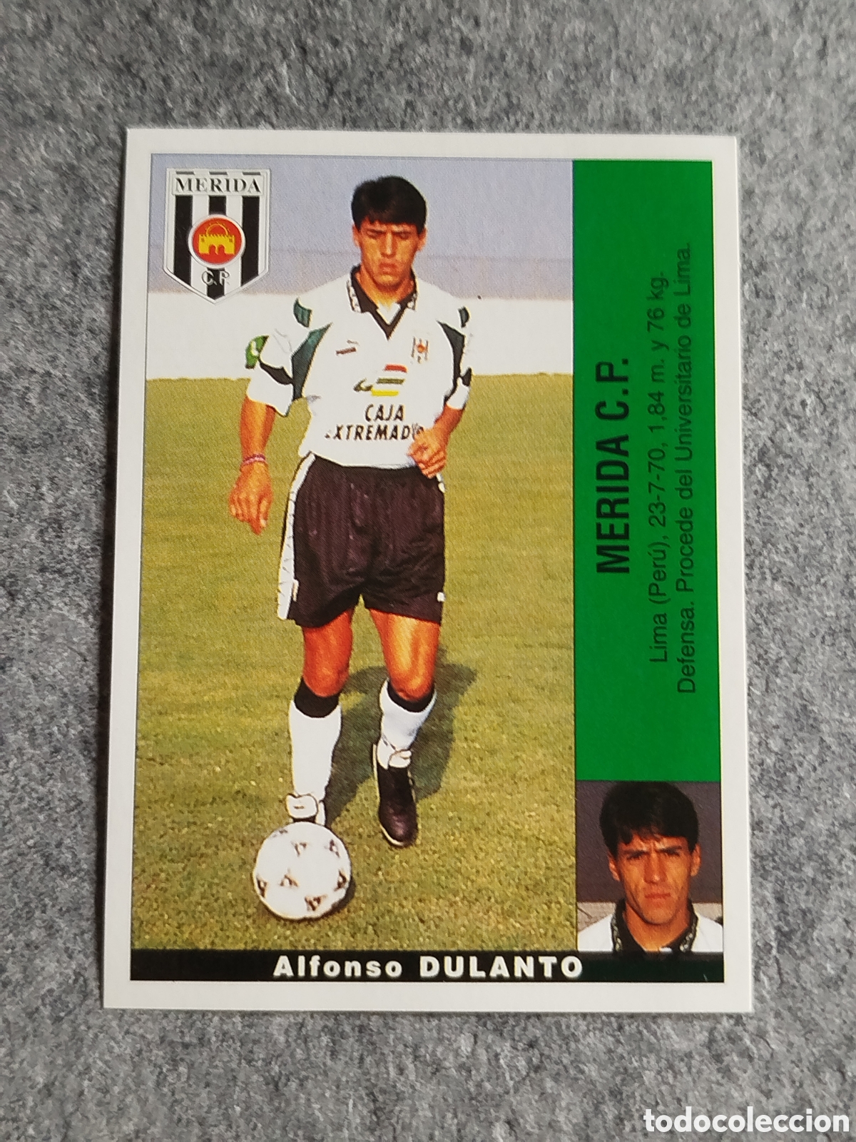 Football Stickers: CROMO DULANTO M&Eacute;RIDA &Uacute;LTIMO FICHAJE 25 FICHAJES PANINI LIGA 1995 95 96 NUNCA PEGADO SIN PEGAR