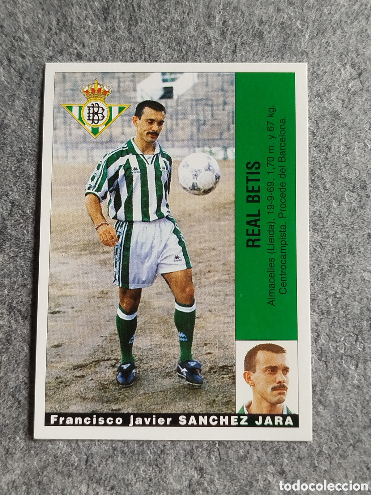 Football Stickers: CROMO S&Aacute;NCHEZ JARA BETIS &Uacute;LTIMO FICHAJE 11 FICHAJES PANINI LIGA 1995 95 96 NUNCA PEGADO SIN PEGAR