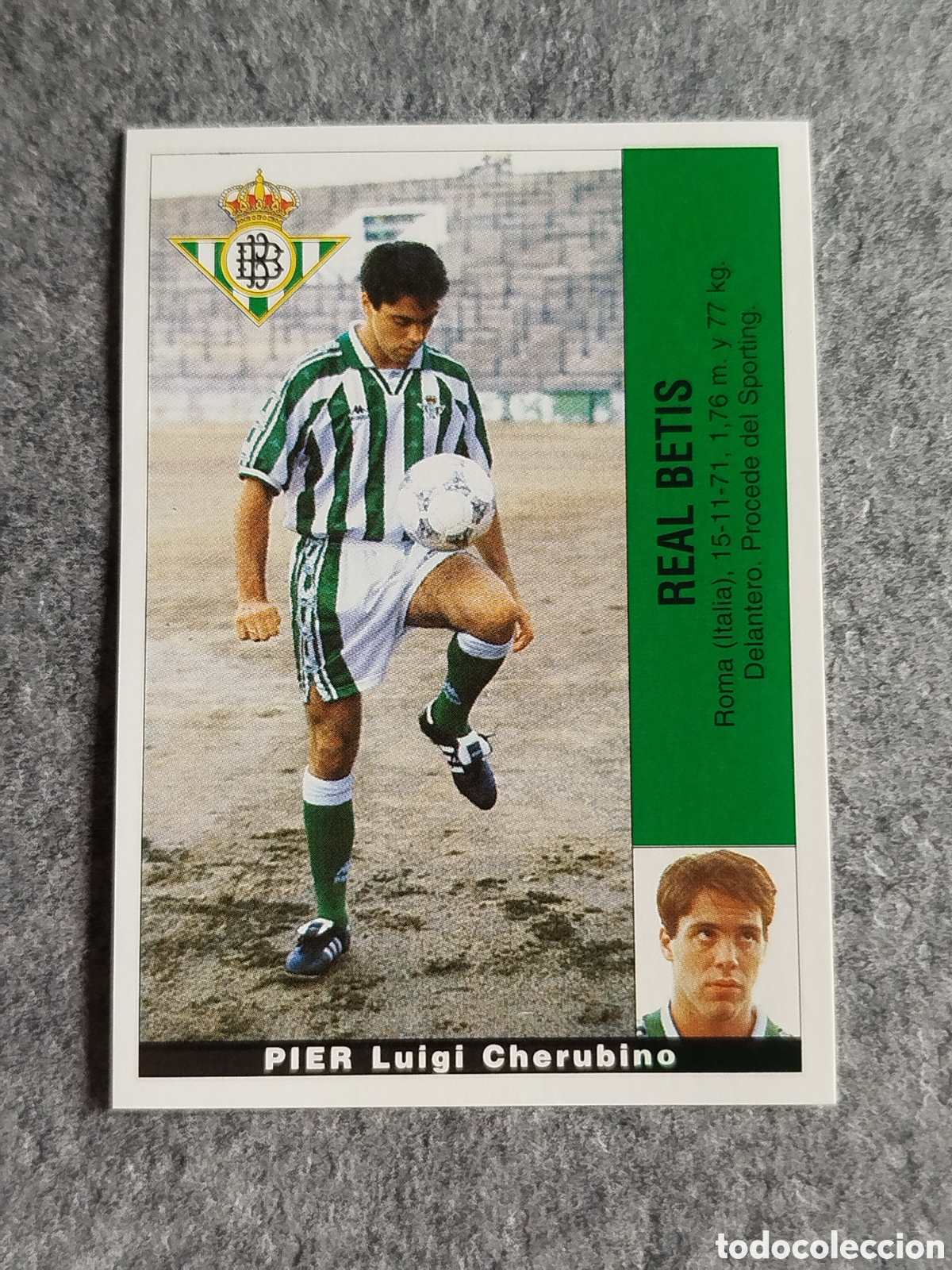 Football Stickers: CROMO PIER LUIGI BETIS &Uacute;LTIMO FICHAJE 13 FICHAJES PANINI LIGA 1995 95 96 NUNCA PEGADO SIN PEGAR